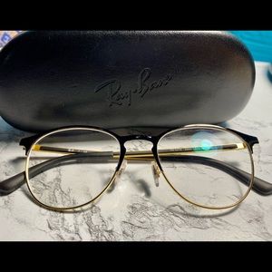 Rayban Eyeglasses Frame RB6375 Black & Gold